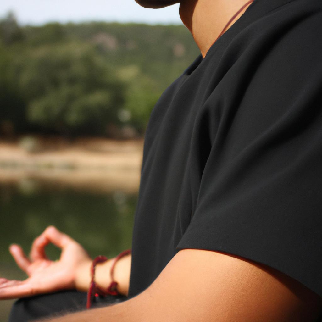 Person meditating in peaceful pose